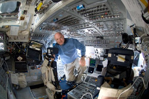 Kelly on Flight deck