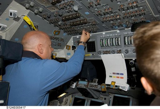 Kelly on Flight deck