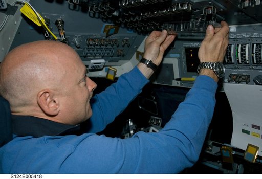 Kelly on Flight deck