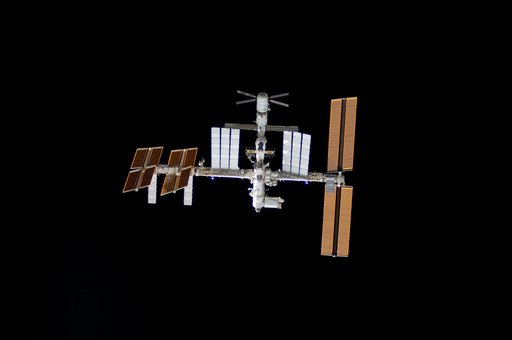 View of ISS during rendezvous and docking activities