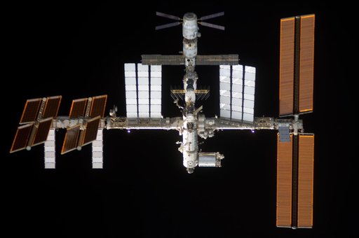 View of ISS during rendezvous and docking activities