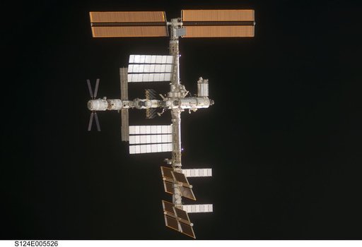 View of ISS during rendezvous and docking activities