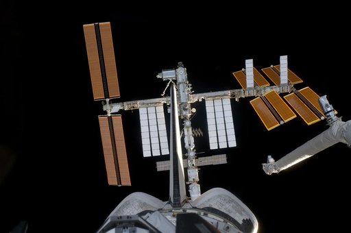 View of ISS during rendezvous and docking activities