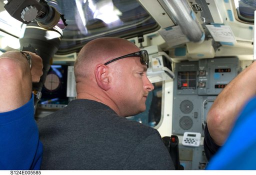 Kelly on aft flight deck