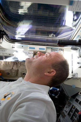 Garan on flight deck