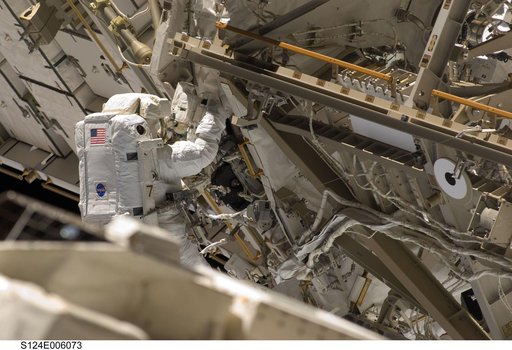 EVA 1 - Garan installs TBA 5