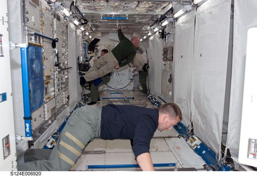 STS-124 crew in the JPM