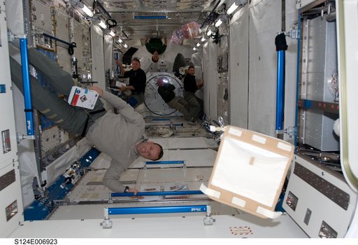 STS-124 crew in JPM