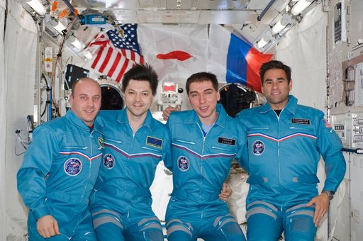 Expedition 17 crew on-orbit portrait