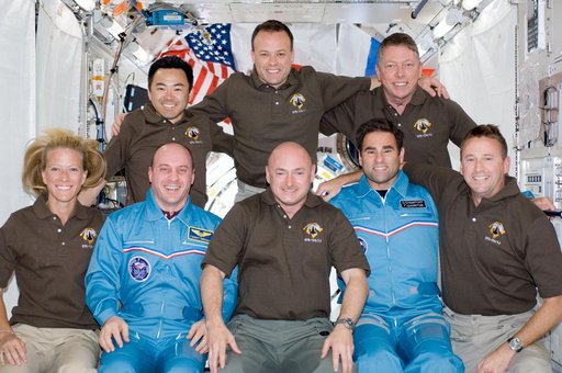 STS-124 crew on-orbit portrait