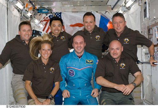 STS-124 crew on-orbit portrait