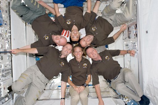 STS-124 crew on-orbit portrait