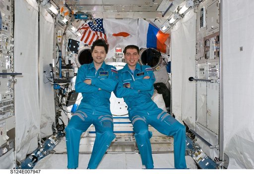 Expedition 17 cosmonauts on-orbit portrait