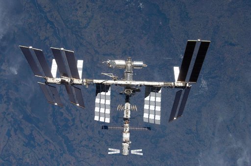 View of ISS after STS-124 Undocking