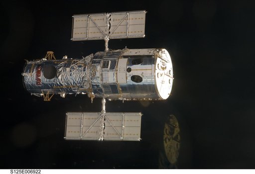 Hubble Space Telescope (HST) prior to grapple by STS-125 Shuttle Atlantis
