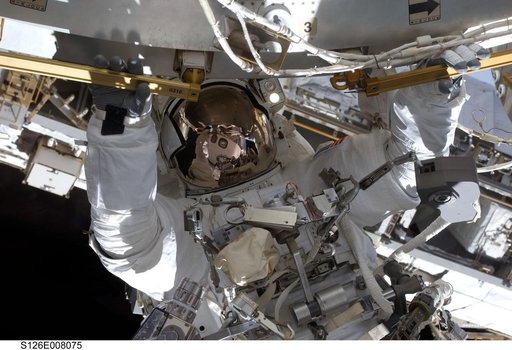Bowen during EVA 1