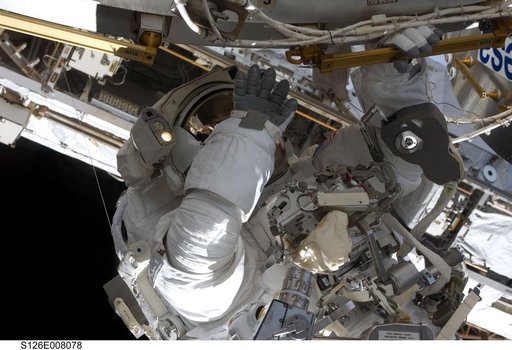 Bowen during EVA 1