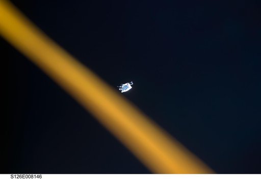 Untethered Crewlock Bag Drifts Away from ISS