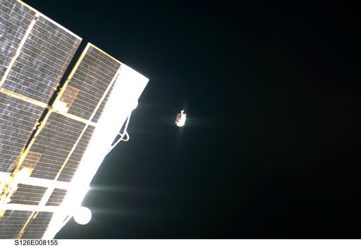 Untethered Crewlock Bag Drifts Away from ISS