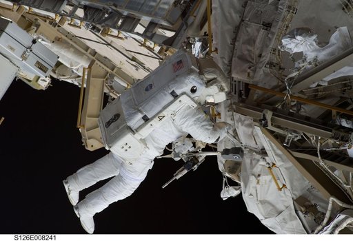 Bowen during EVA 1