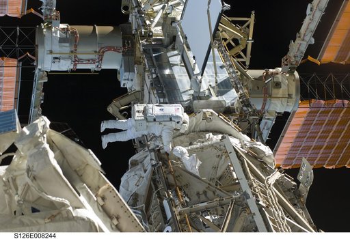 Bowen during EVA 1