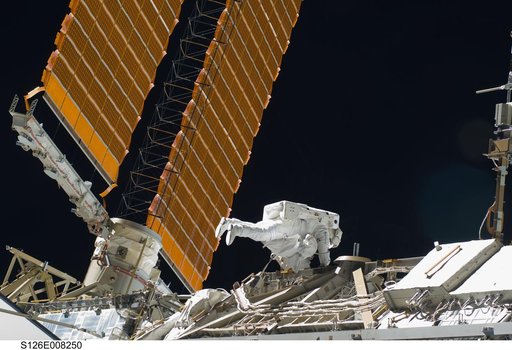 Bowen during EVA 1