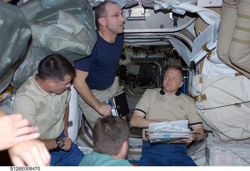 STS-126 Crewmembers in Node 1