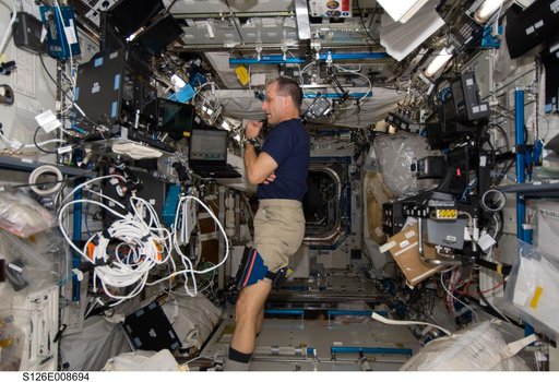 Pettit in US Lab