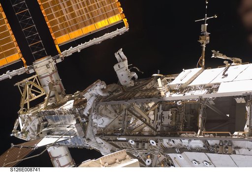 Stefanyshyn-Piper and Kimbrough during EVA 2
