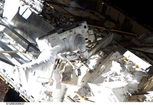 Bowen during EVA 3