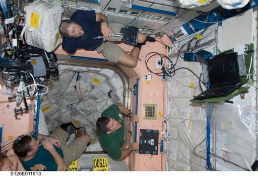 Crewmembers in Node 1