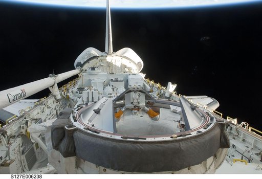 Payload Bay on the Space Shuttle Endeavour