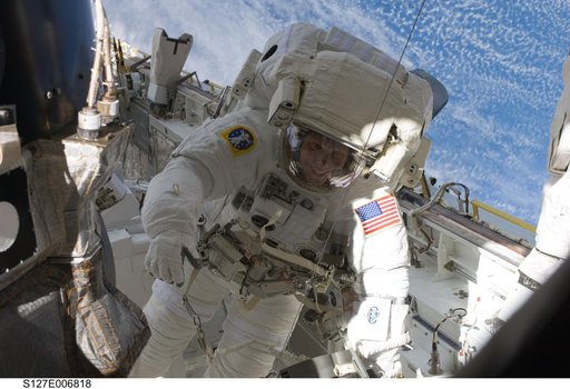 Kopra in Endeavours Payload Cargo Bay during EVA-1 on STS-127 / Expedition 20 Joint Operations