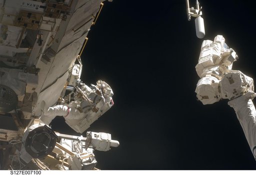 Wolf during EVA-2 on STS-127 / Expedition 20 Joint Operations