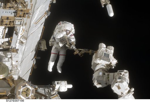 Wolf during EVA-2 on STS-127 / Expedition 20 Joint Operations