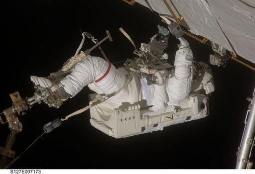 Wolf during EVA-2 on STS-127 / Expedition 20 Joint Operations
