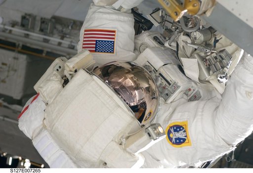 Marshburn during EVA-2 on STS-127 / Expedition 20 Joint Operations