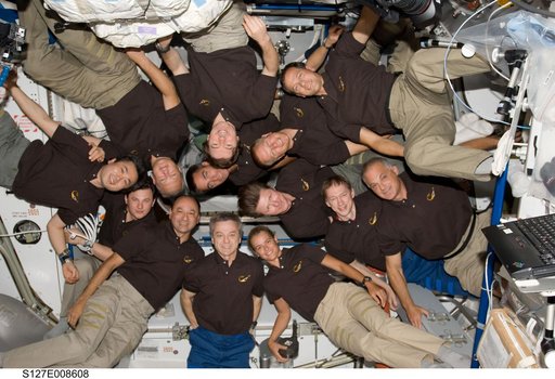 STS-127 and Expedition 20 Group Portrait taken during Joint Operations