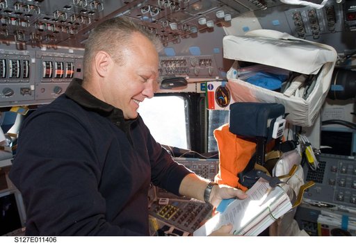 Hurley in the FD on STS-127 Space Shuttle Endeavour