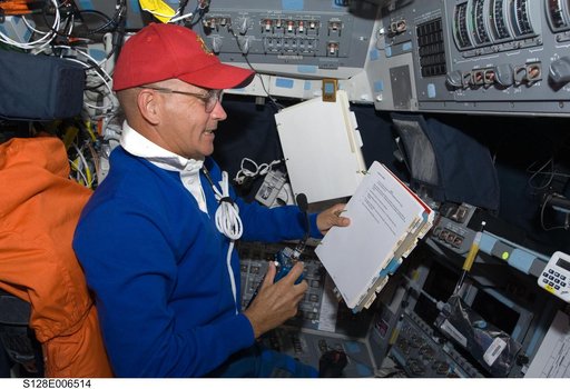 Sturckow on Flight Deck (FD)