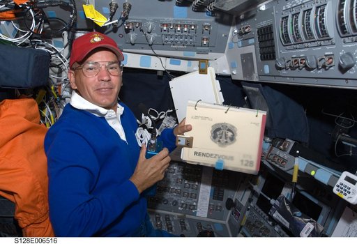 Sturckow on Flight Deck (FD)