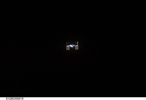 ISS during STS-128 Approach