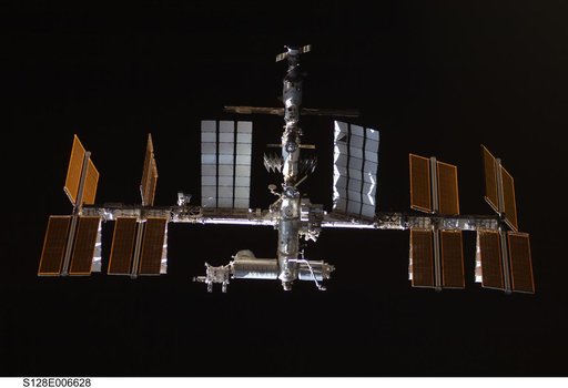 ISS during STS-128 Approach