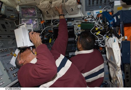 Hernandez on Flight Deck during Approach OPS