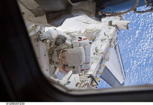 STS-128 EVA 1 MISSE 6 Relocation OPS