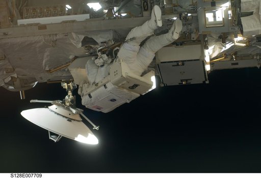 STS-128 EVA 3 GPS Antenna Installation on S0 Truss