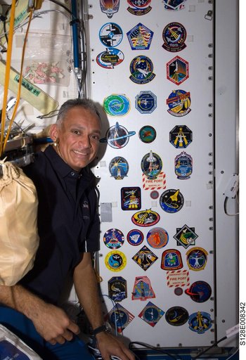 Crew with Flight patches in Node 1