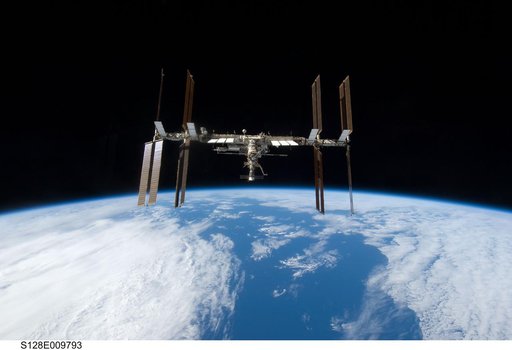 ISS Flyaround views from STS-128