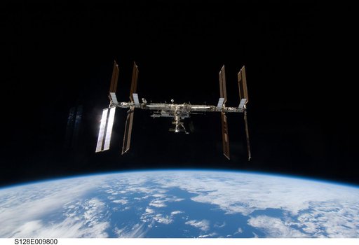 ISS Flyaround views from STS-128