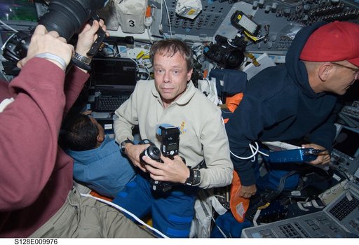 Crew on Flight Deck during Undocking and Separation OPS
